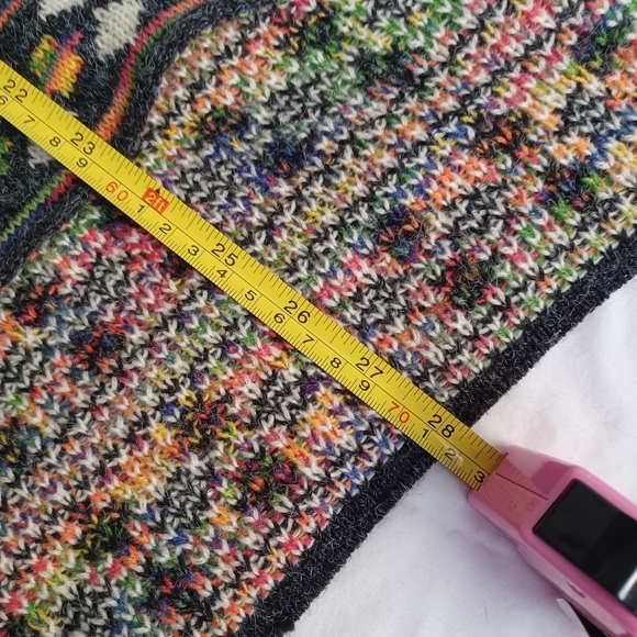 Poncho Sweater Womens One Size Fringe Southwest Boho Aztec Cape Tassels - Picture 5 of 7